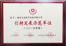 飛龍醫(yī)療榮獲創(chuàng)新發(fā)展示范單位稱號